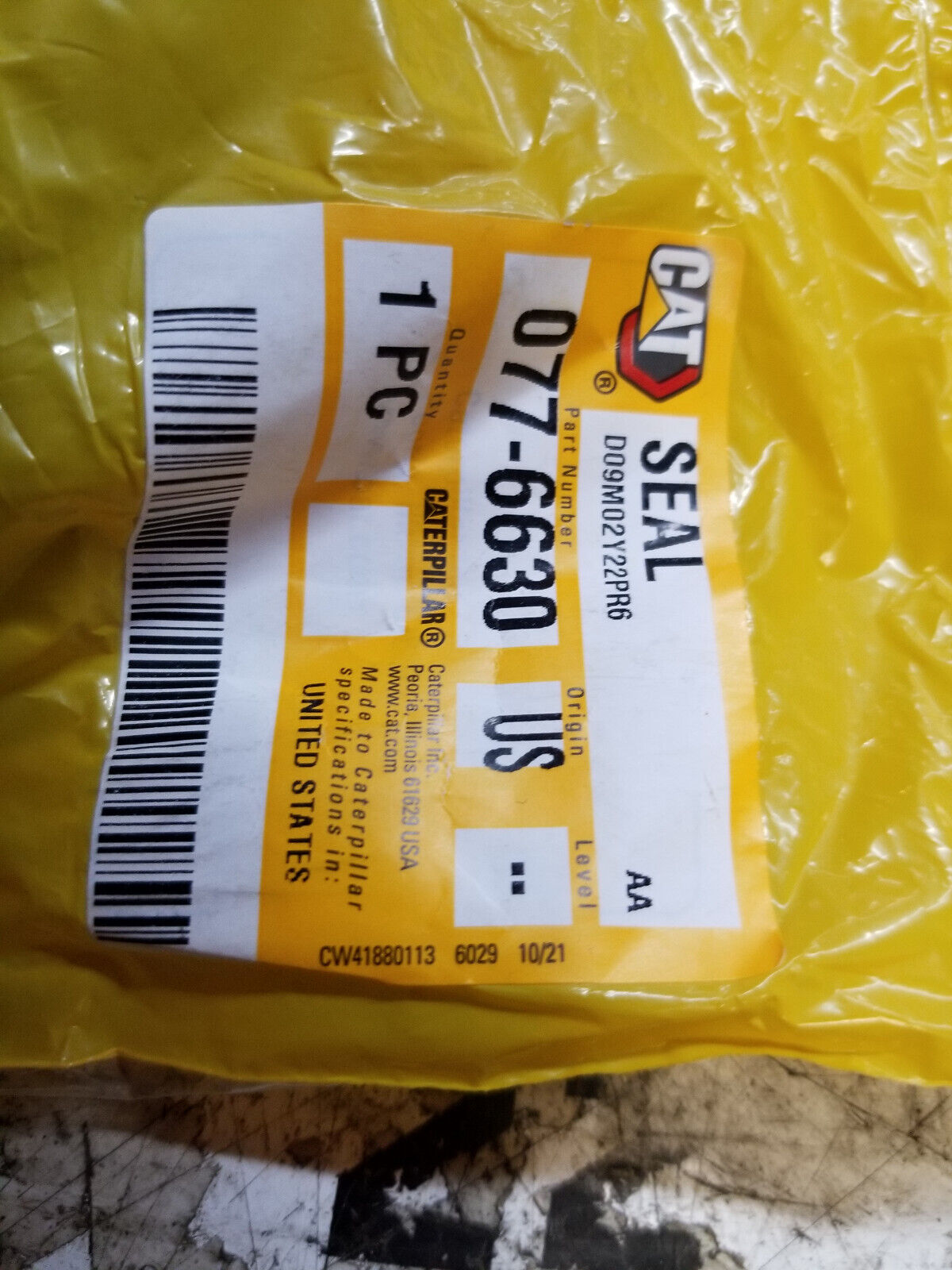 077-6630 CAT SEAL 0776630