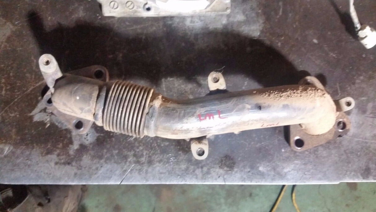 011 2011 + GMC Left 6.6 DURAMAX LML DIESEL EXHAUST CROSSOVER PIPE 12650925