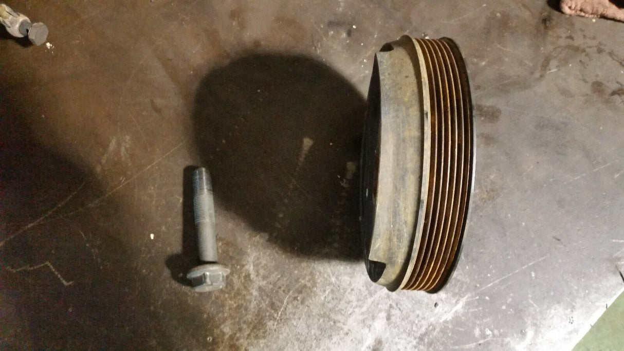 68147497AA 3.0L ECODIESEL USED HARMONIC BALANCER CRANK DAMPER