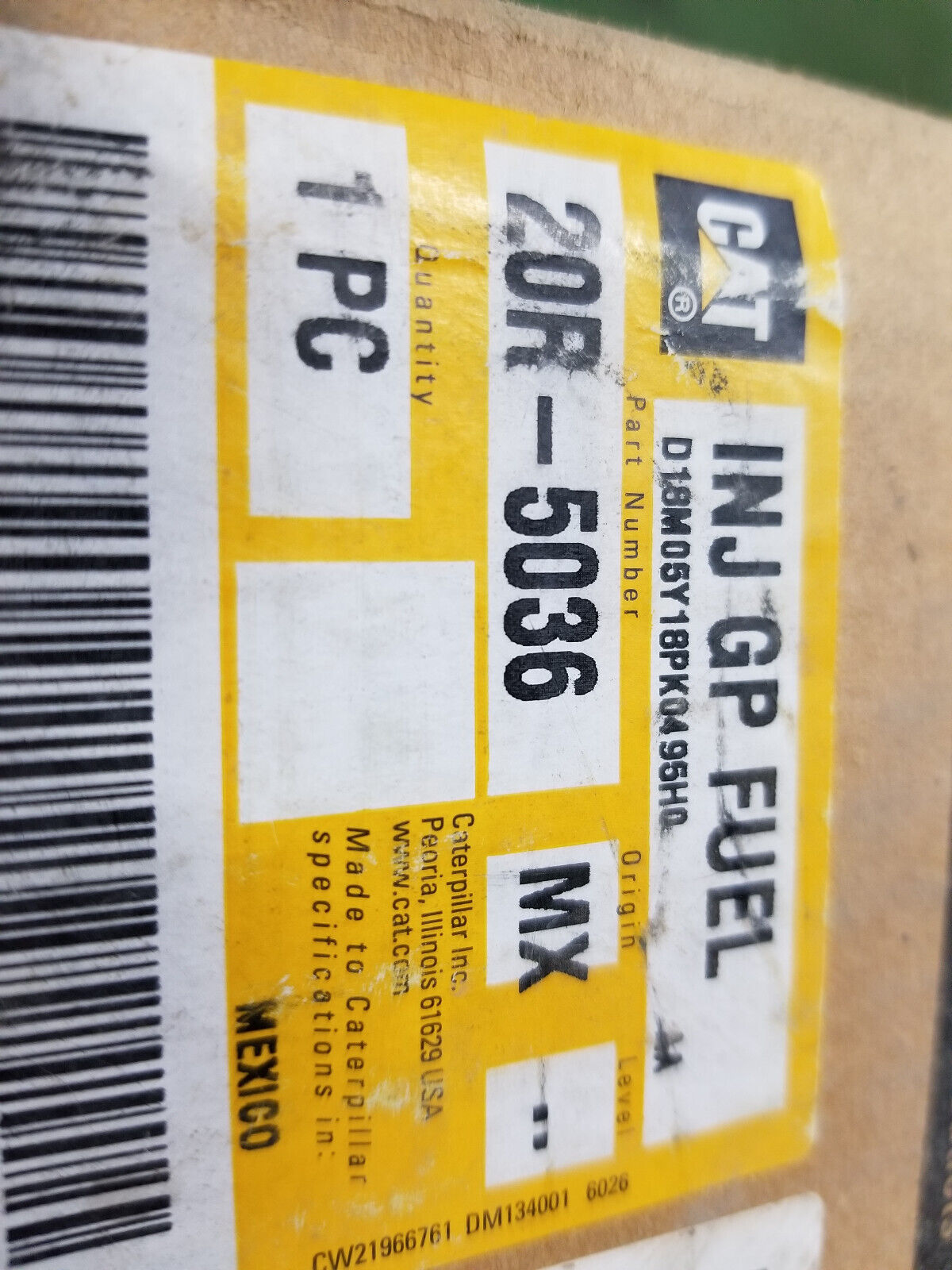 OEM CAT CATERPILLAR 20R-5036 INJECTOR 20R5036 NO CORE CHARGE NO CORE REQUIRED