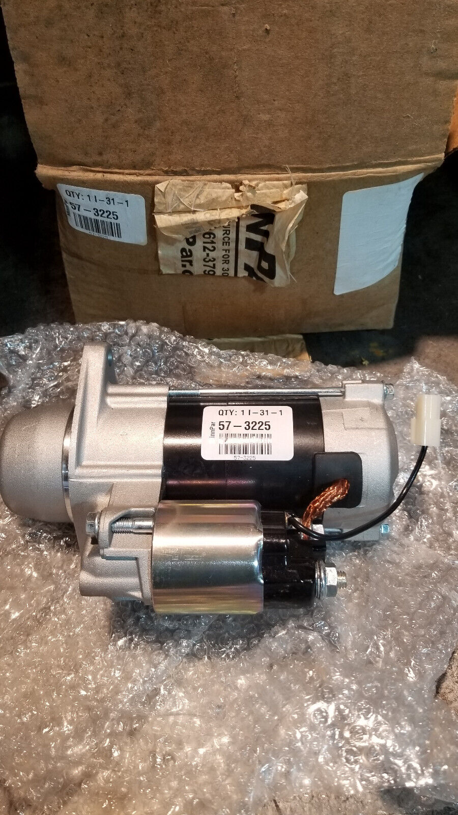 57-3225 MINNPAR STARTER 12-VOLT, 9-TOOTH, CW, 0.9 KW, PLGR