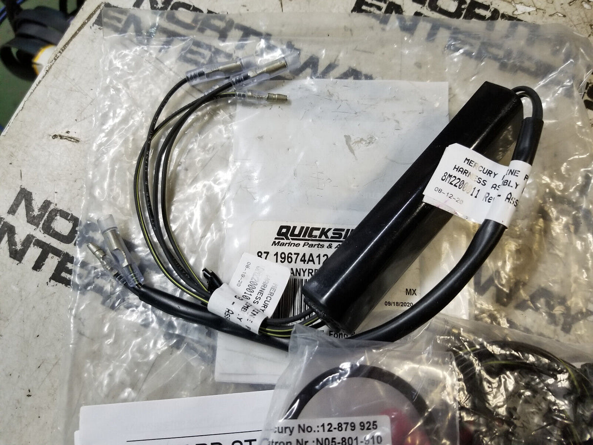 Mercury-Mercruiser 87-19674A12 Lanyard Stop Switch Kit Dual open bag