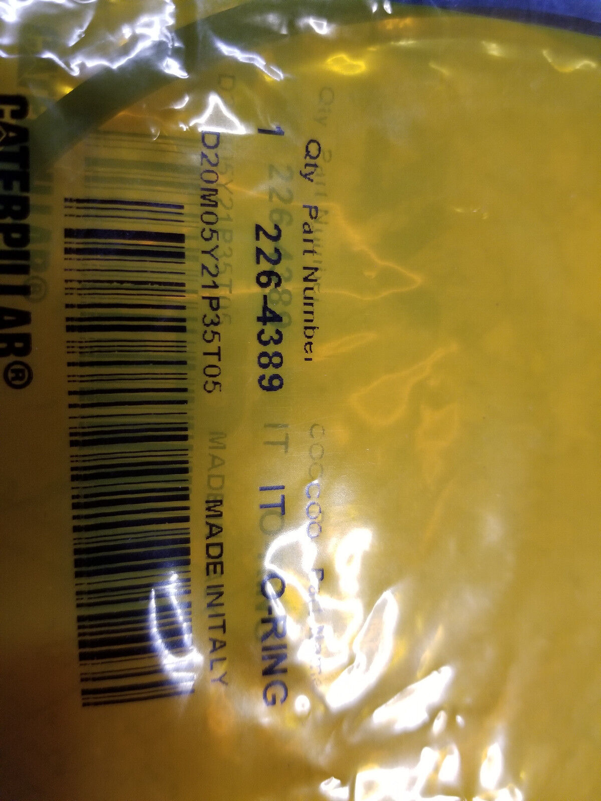LOT OF 2PC - 226-4389 3.53 x 126.59mm 90A NBR Square Seal Ring