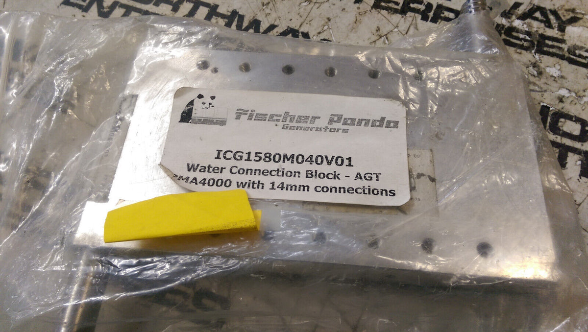FISCHER PANDA ICG1580M040V01 WATER CONNECTION BLOCK - AGT PMA4000 WITH 14MM CON