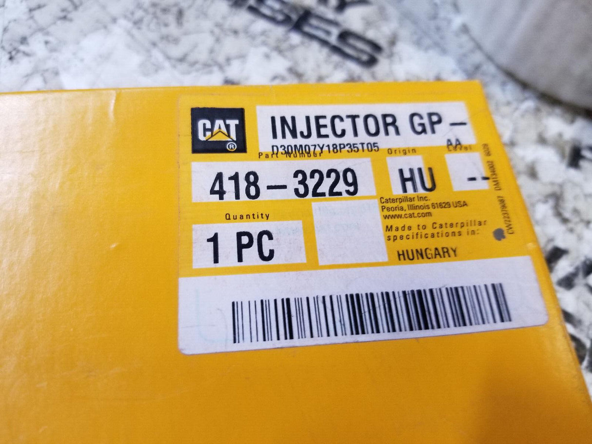 NEW GENUINE CATERPILLAR 418-3229 FUEL INJECTOR 4183229 NO CORE REQUIRED