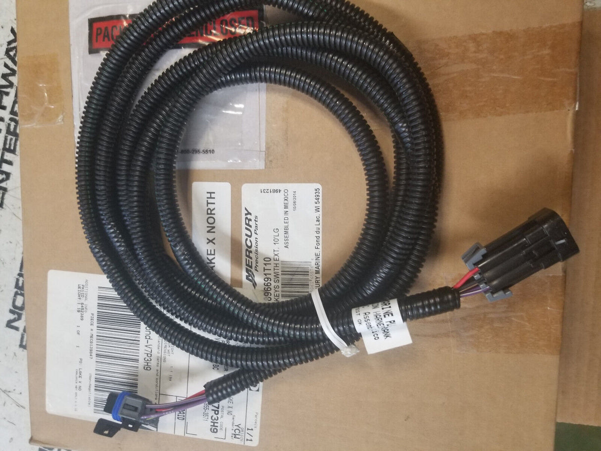 Mercury Boat Key Switch Extension Harness 10ft - 896691T10