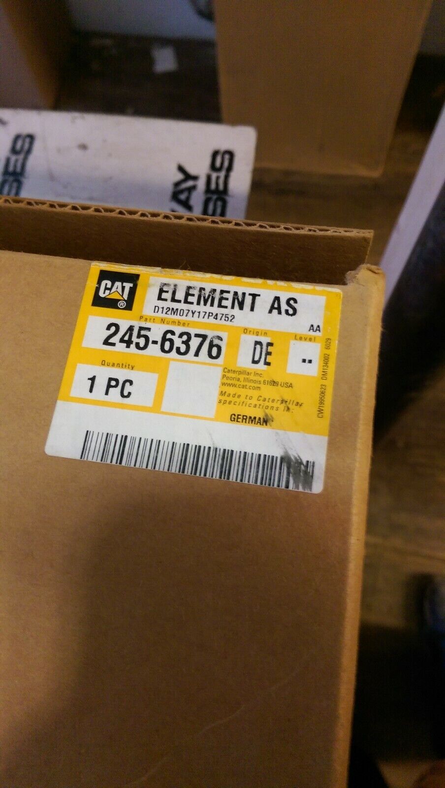 245-6376 SECONDARY STANDARD EFFICIENCY ENGINE AIR FILTER