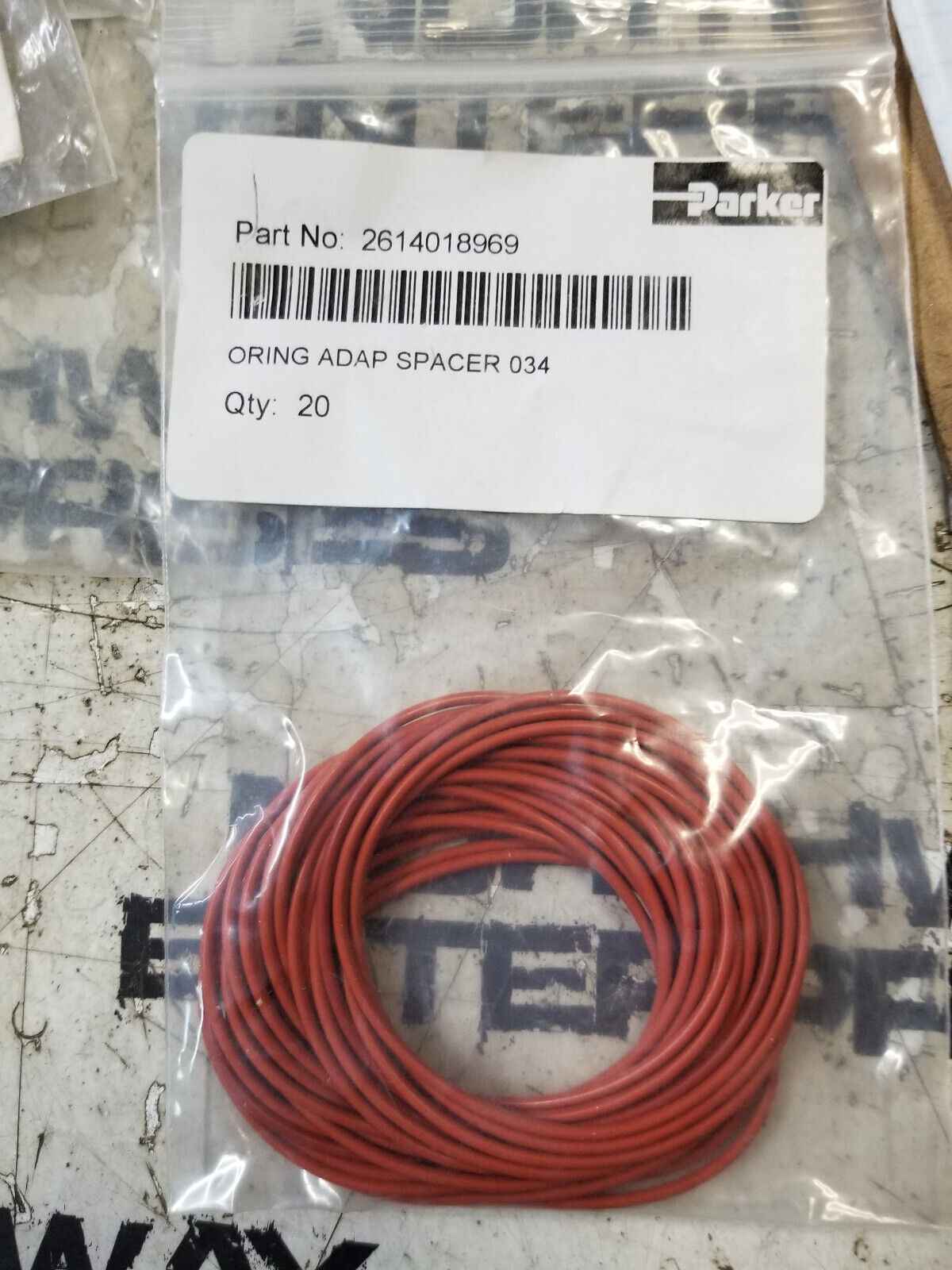 BAG OF 26PC - 2614018969 Parker / HRO O-RING Adapter Spacer Ring