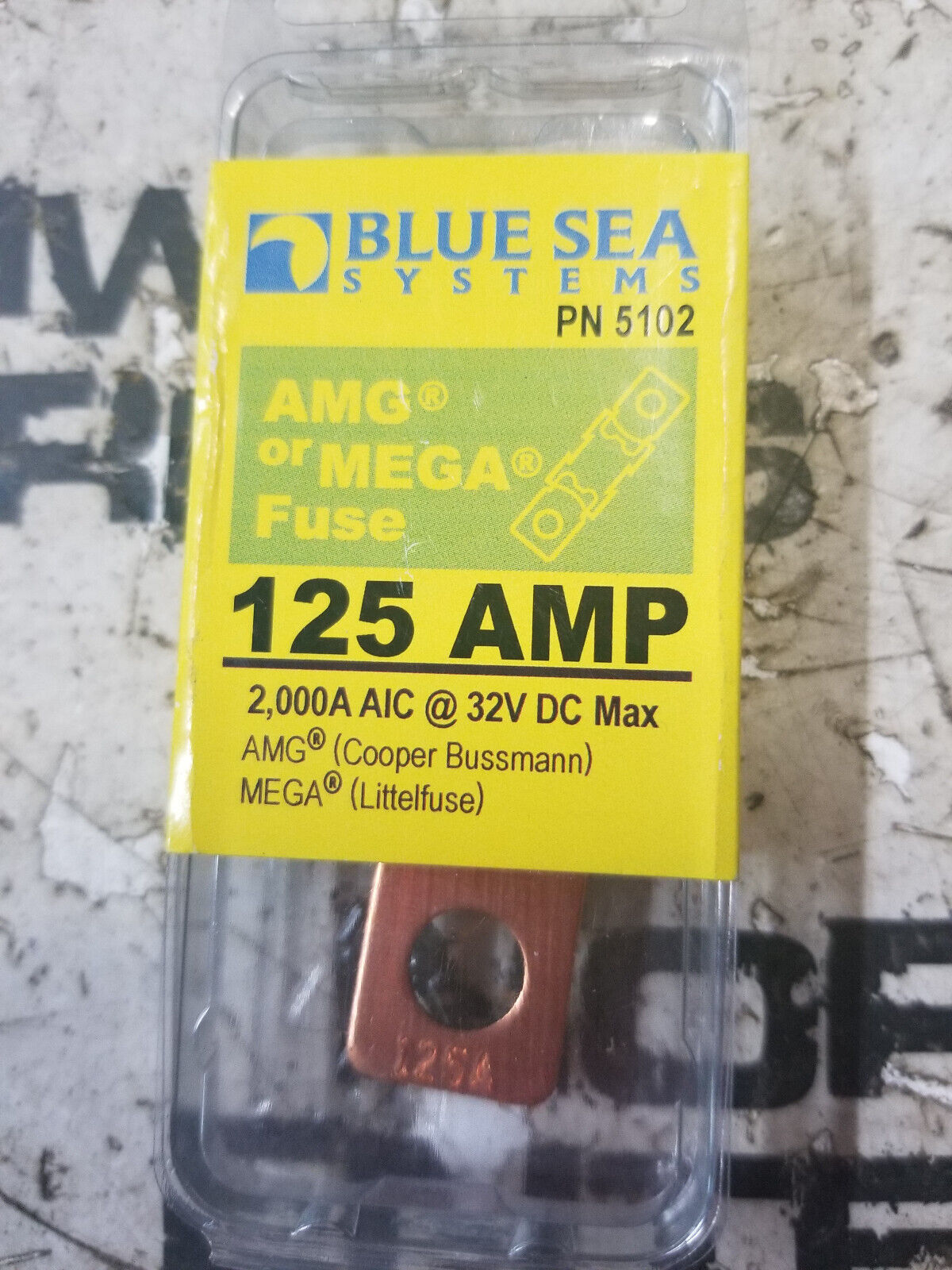 Blue Sea Systems 5102 Fuse Mega 125 Amp/32 Volt