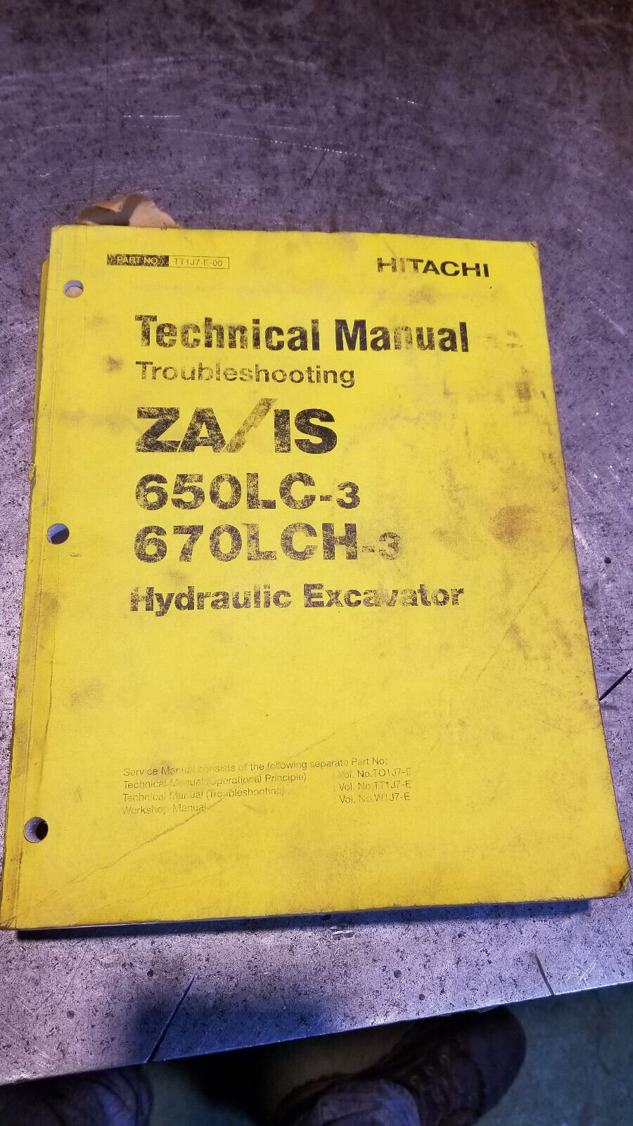 ZAXIS 650LC-3 670LCH-3 TECHNICAL MANUAL TROUBLESHOOTING TT1J7-E-00