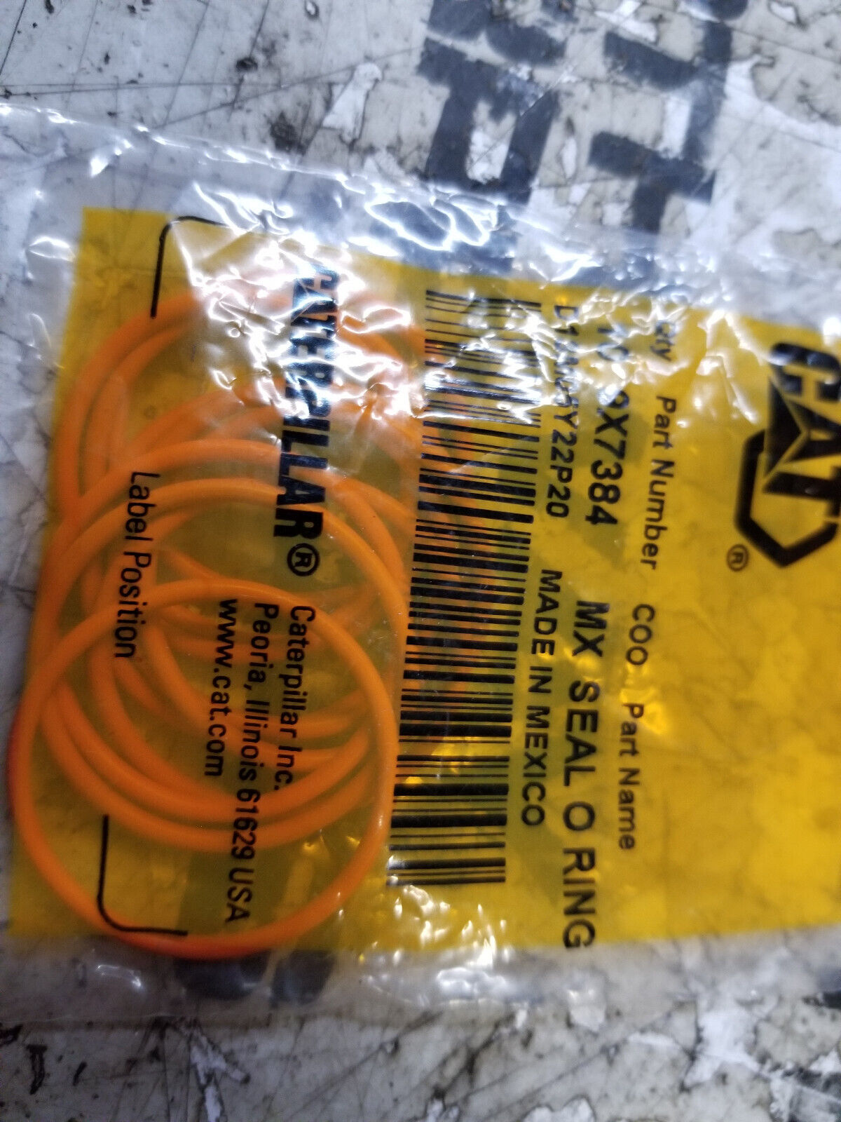 PACK OF 10 SEALS - 9X-7384 1.78 x 26.7mm 78A HNBR O-Ring 9X7384