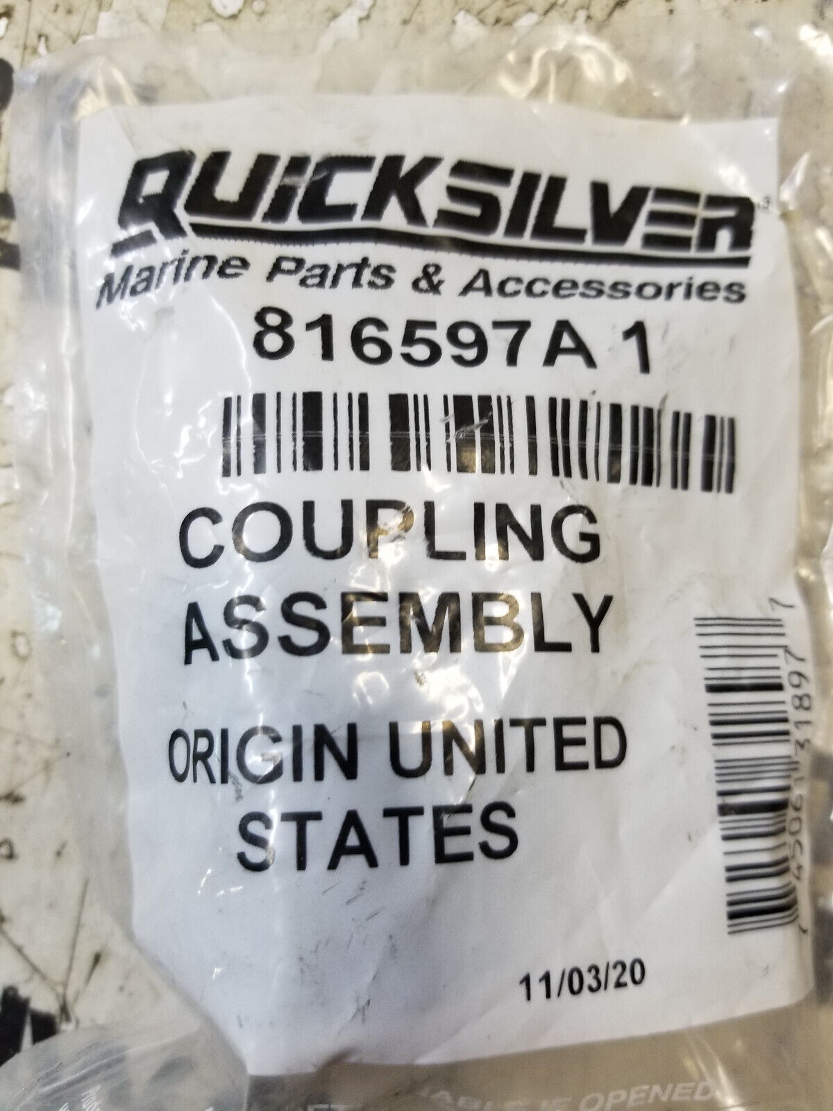 Quicksilver 816597A1 Coupling Assembly