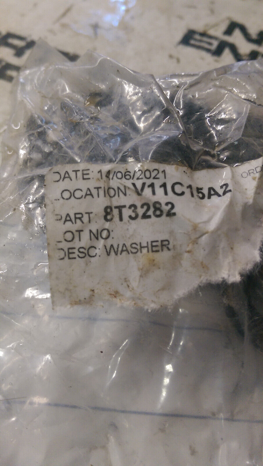 BAG OF 20PC 8T-3282 CATERPILLAR WASHER 8T3282