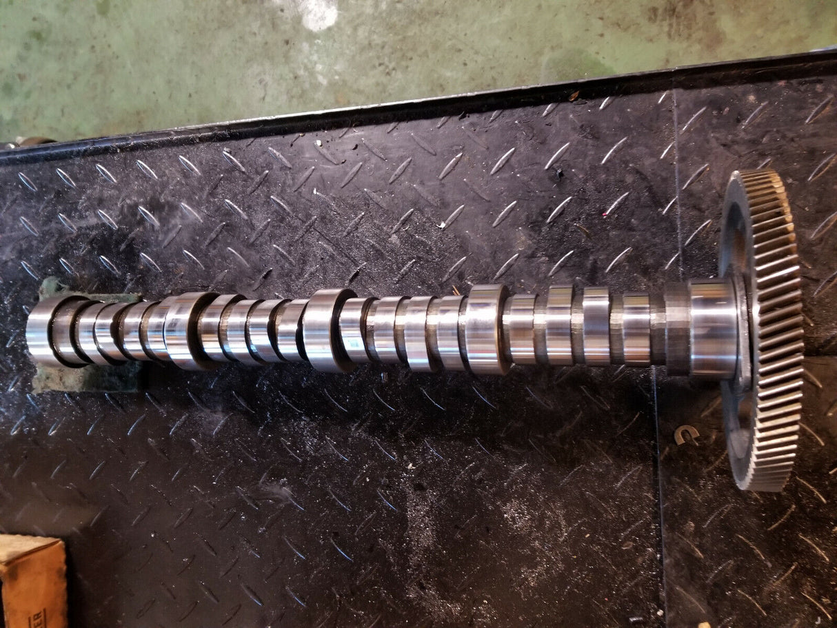 POLISHED 2003-2010 Ford 6.0L 6.4L Powerstroke F250 F350 Diesel Camshaft w/Gear