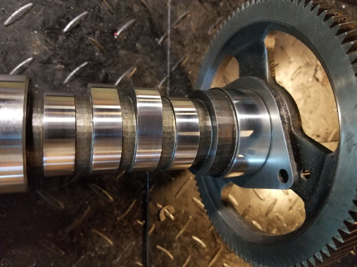 POLISHED 2003-2010 Ford 6.0L 6.4L Powerstroke F250 F350 Diesel Camshaft w/Gear
