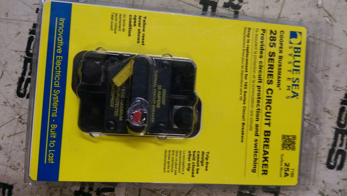 Blue Sea 7180 25 Amp Circuit Breaker Surface Mount 285 Series
