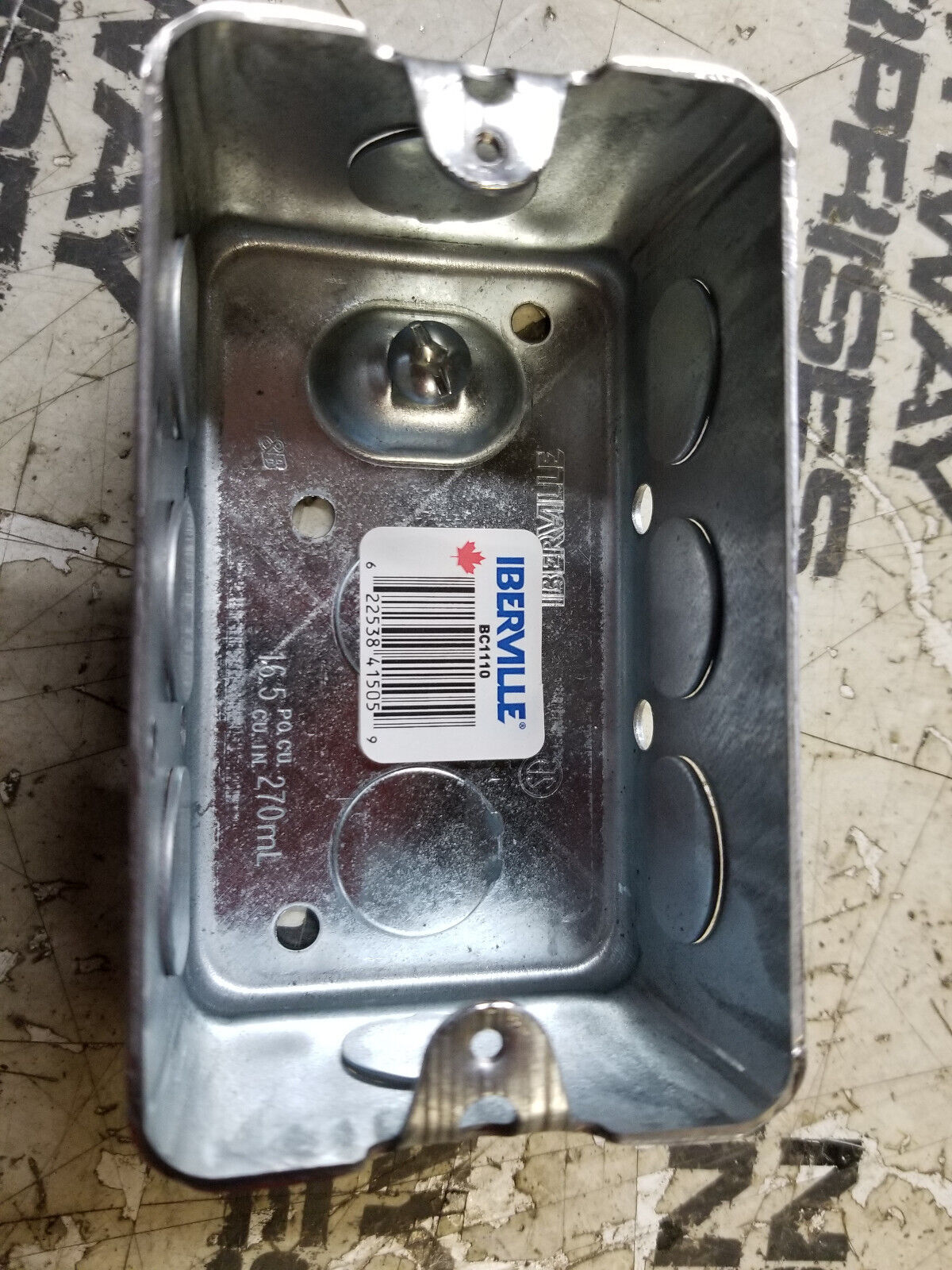 Iberville Utility Receptacle Box BC1110 Outlet Enclosure 4 x 2-3/8 x 1-7/8 New