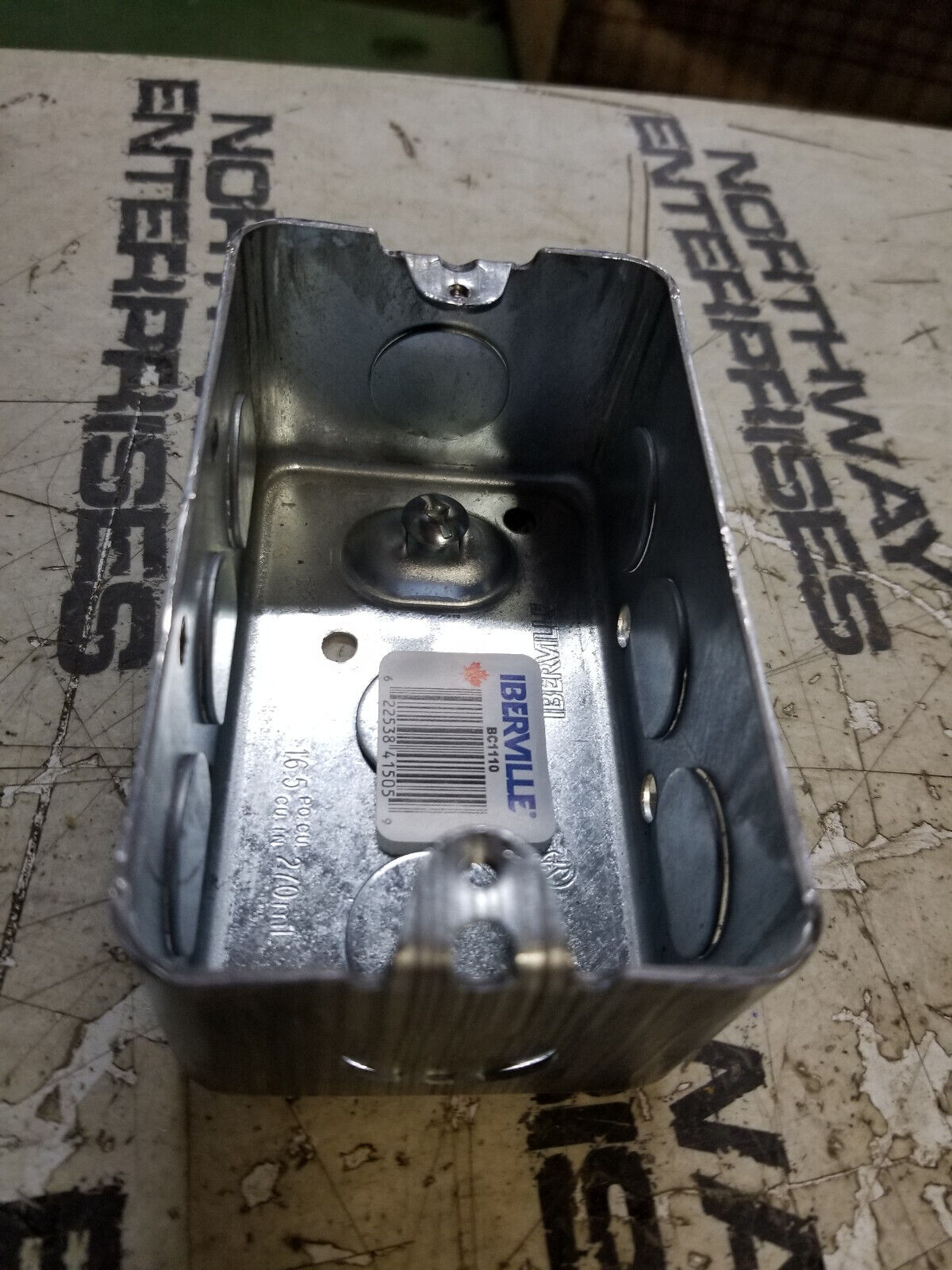 Iberville Utility Receptacle Box BC1110 Outlet Enclosure 4 x 2-3/8 x 1-7/8 New