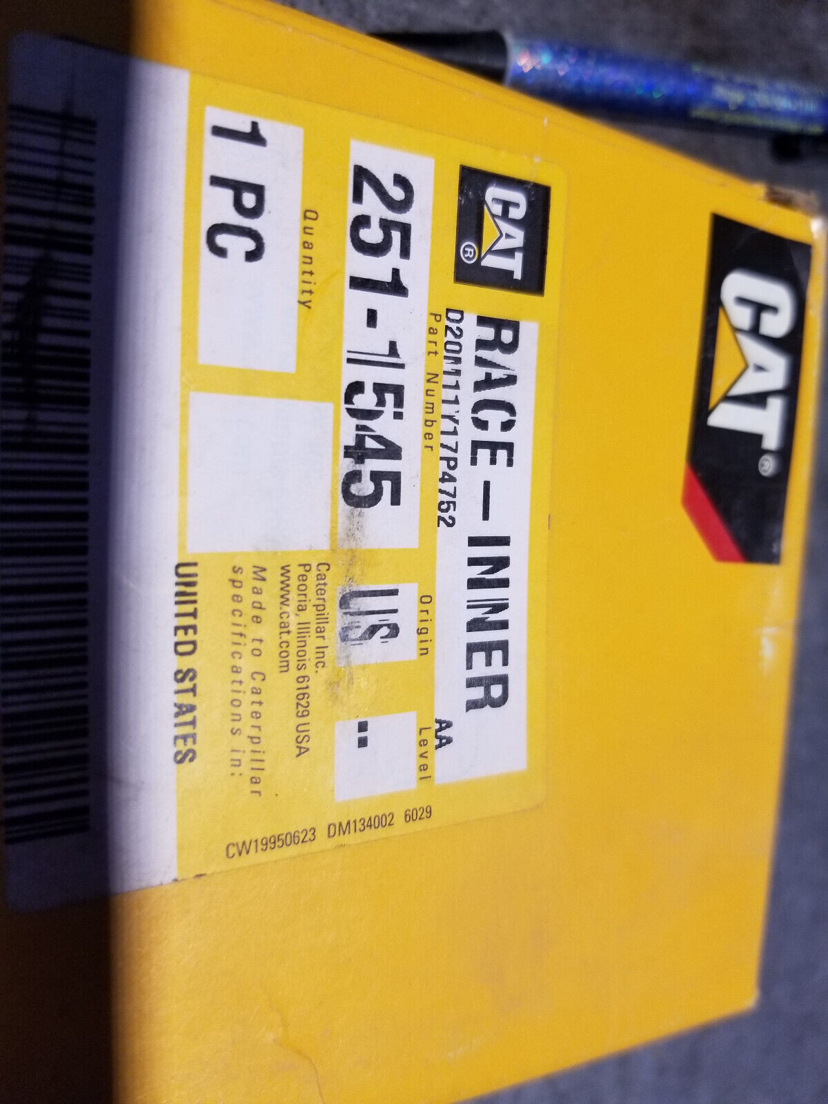 251-1545 Caterpillar 2511545 86.52mm Outer Diameter Flanged Inner Race