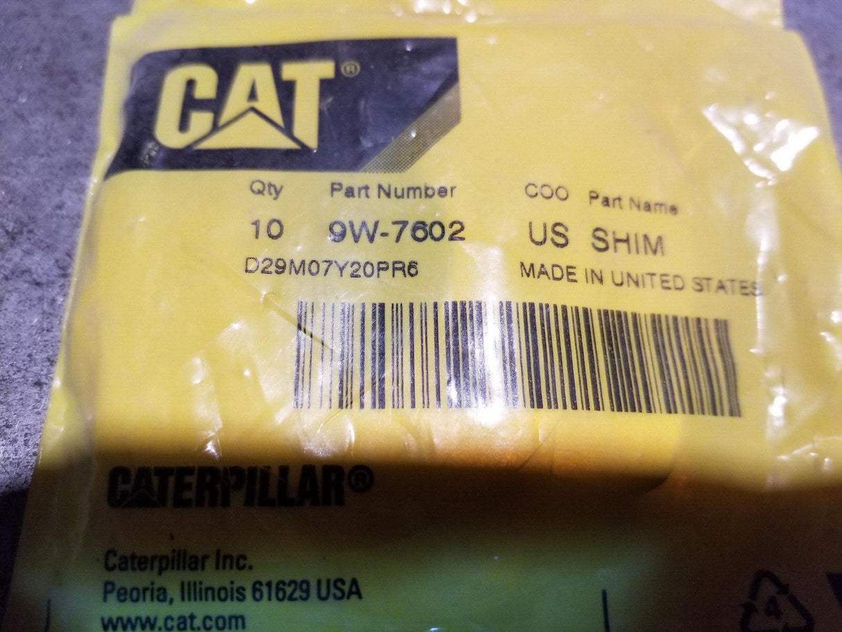 9W-7602 Caterpillar 0.8mm Thick Shim pack 9W7602