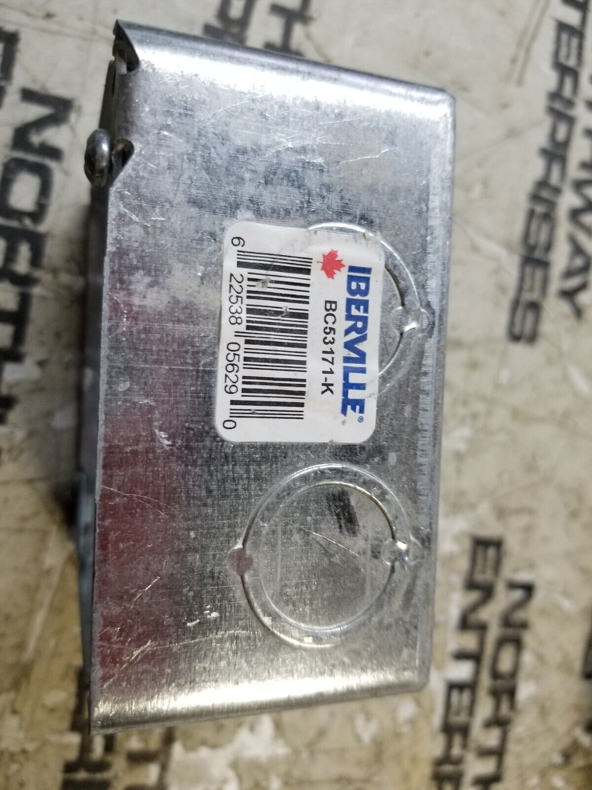 BOX OF 35PC - BC53171-K IBERVILLE 4" SQUARE EXT RING 2-1/8