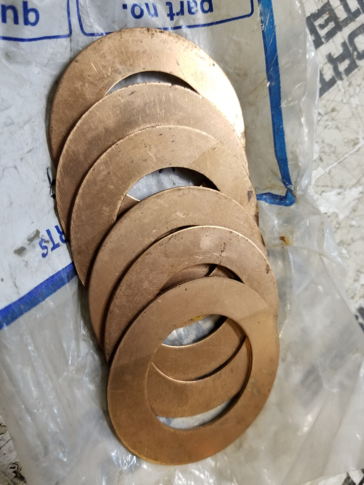 LOT OF 6PC - OEM CATERPILLAR 7K-1839 washer 7K1839