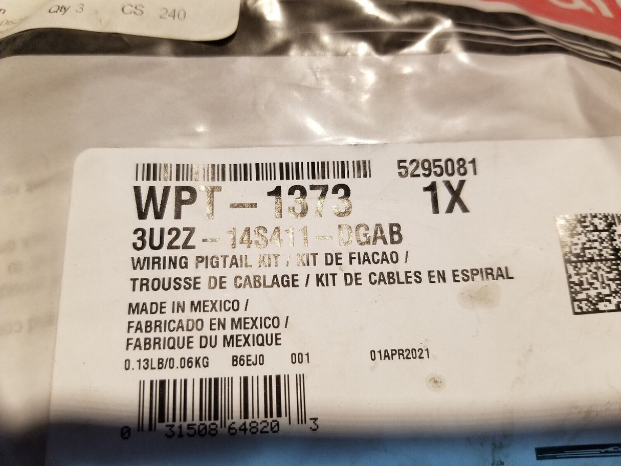 New Motorcraft WPT-1373 Fuel Pump Pigtail Ford 3U2Z-14S411-DGAB