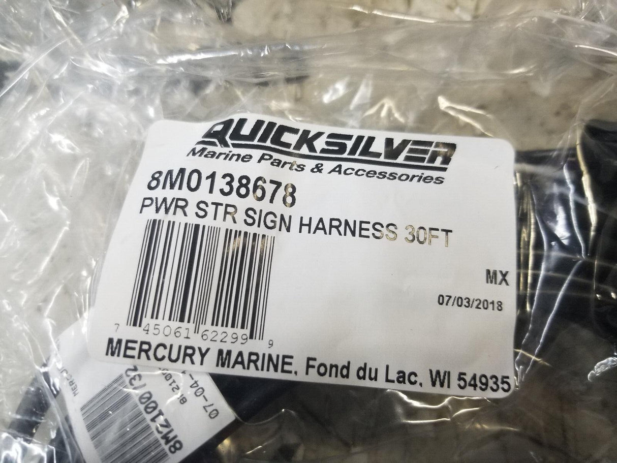 8M0138678 NEW Mercury Mercruiser Quicksilver 30' Power Steering Signal Harness