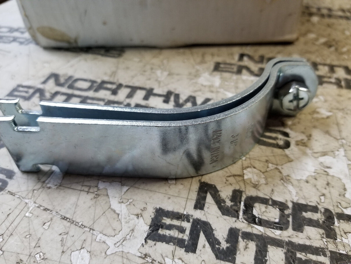 BOX OF 25PC 3-1/2 in. Carbon Steel Rigid Strut Clamp 7873Z0350