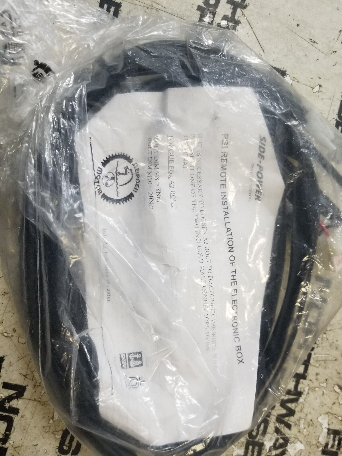 Sleipner / Side-Power SM61278B Control Box Harness for Bow and Stern Thrusters