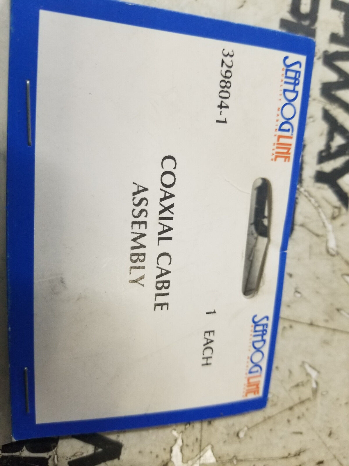 Sea-Dog 329804-1 Nickel Plated Brass Coaxial Cable Assembly 10'