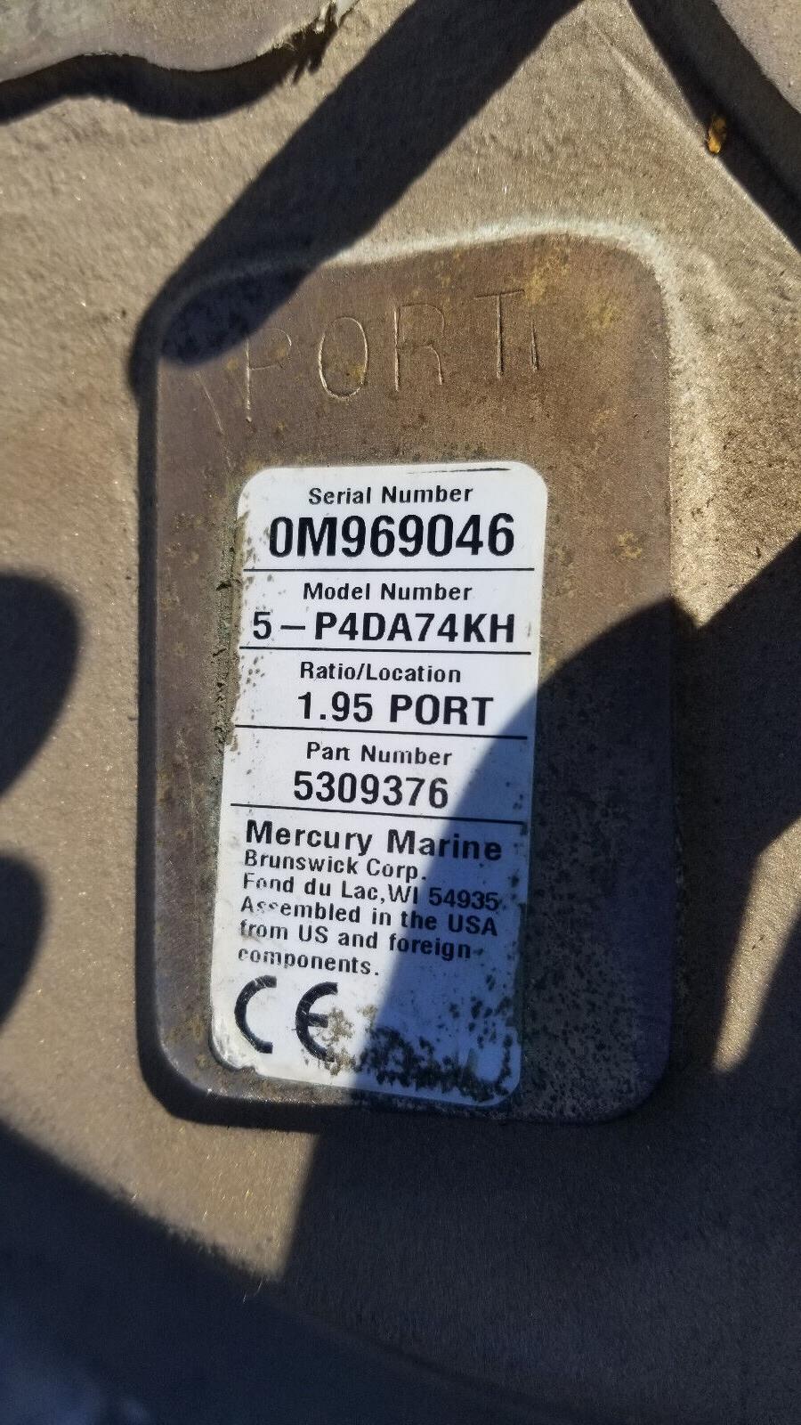 Mercury 5309376 8M0094678 PLATE-MID SECTION 5-P4DA74KH 5P4DA74KH