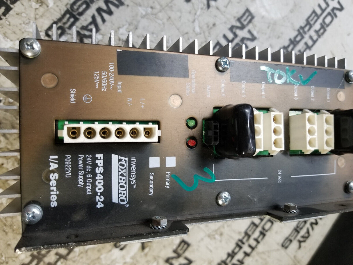 Foxboro FPS400-24 P0922YU I/a Series Din Rail Mounted Power Supply Module