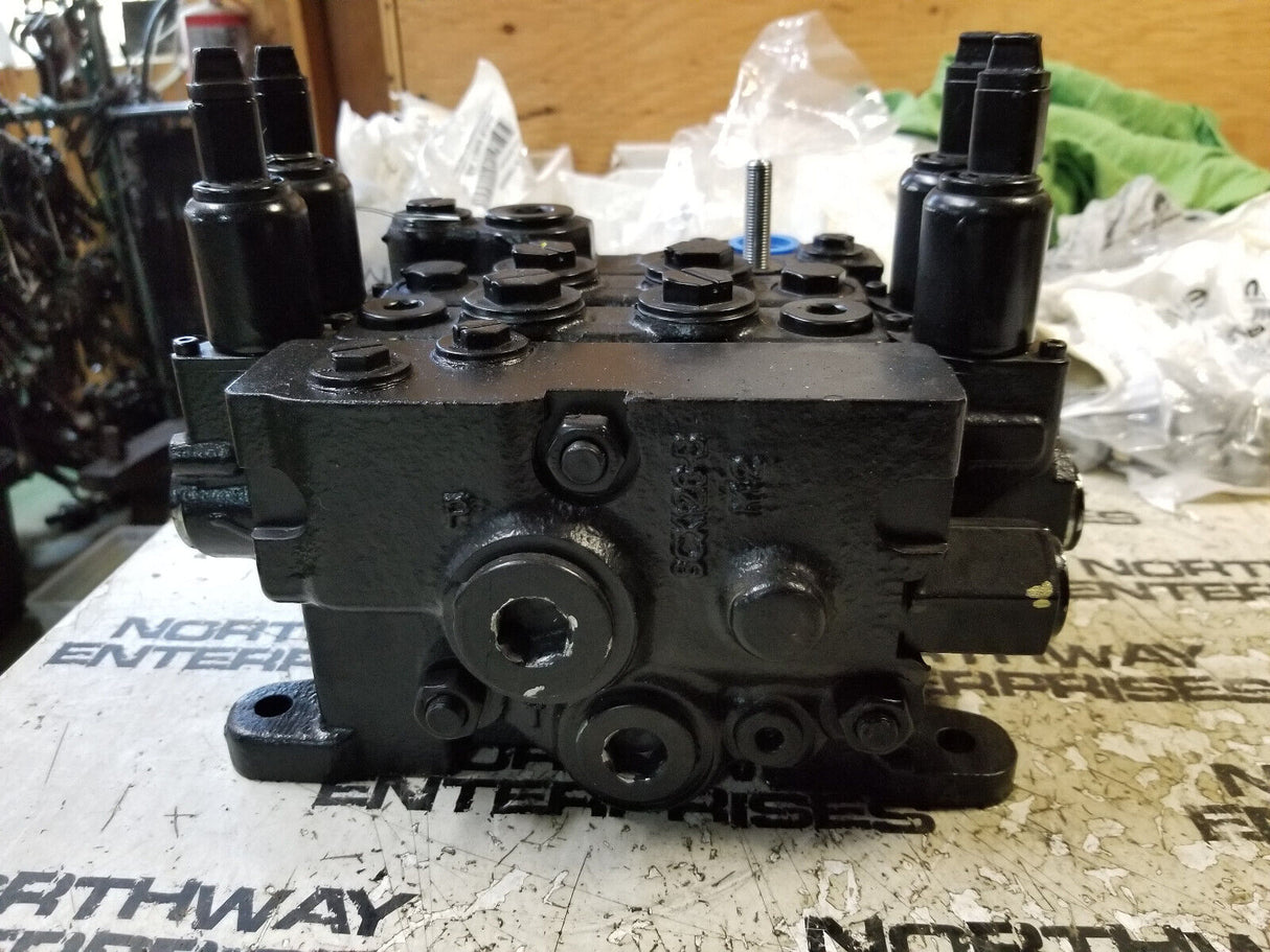 JCB HUSCO VALVE BLOCK ASSEMBLY , SCX120-B3, SX124B, T126117, 4 SPOOL