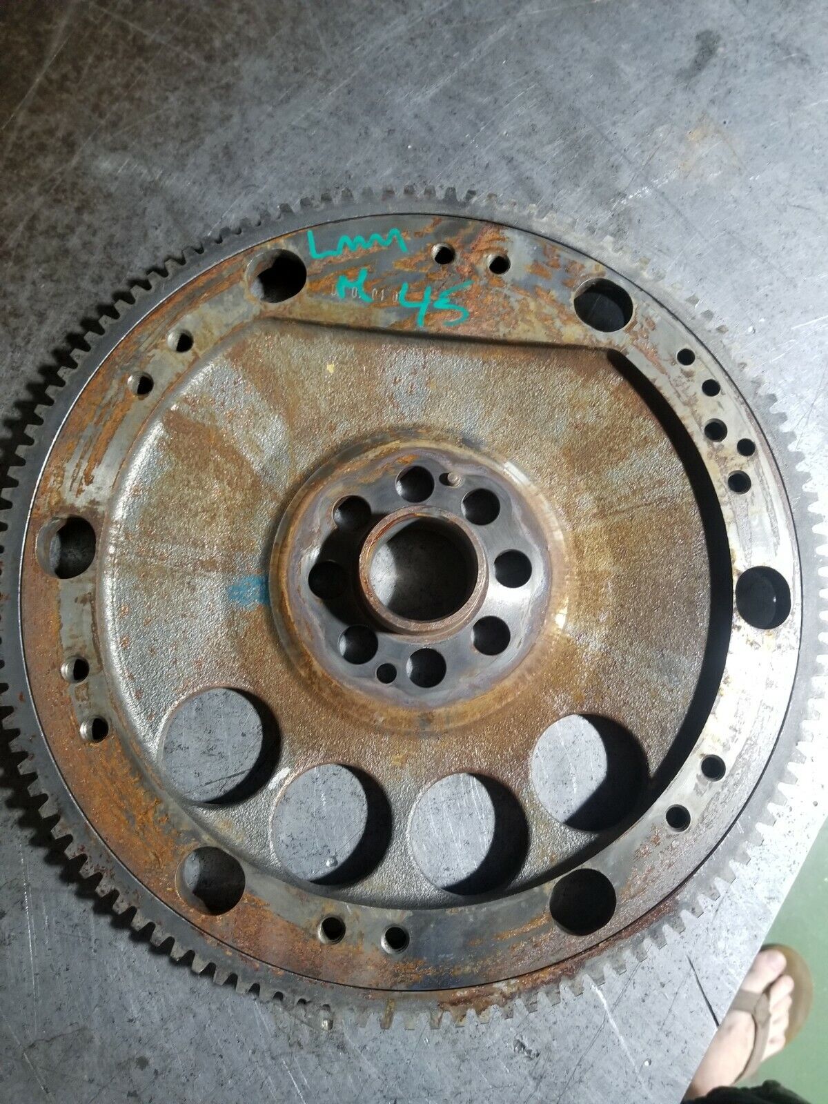 06-10 Duramax LBZ LMM FLYWHEEL Allison Flexplate Flywheel Ring Gear 97372295 45