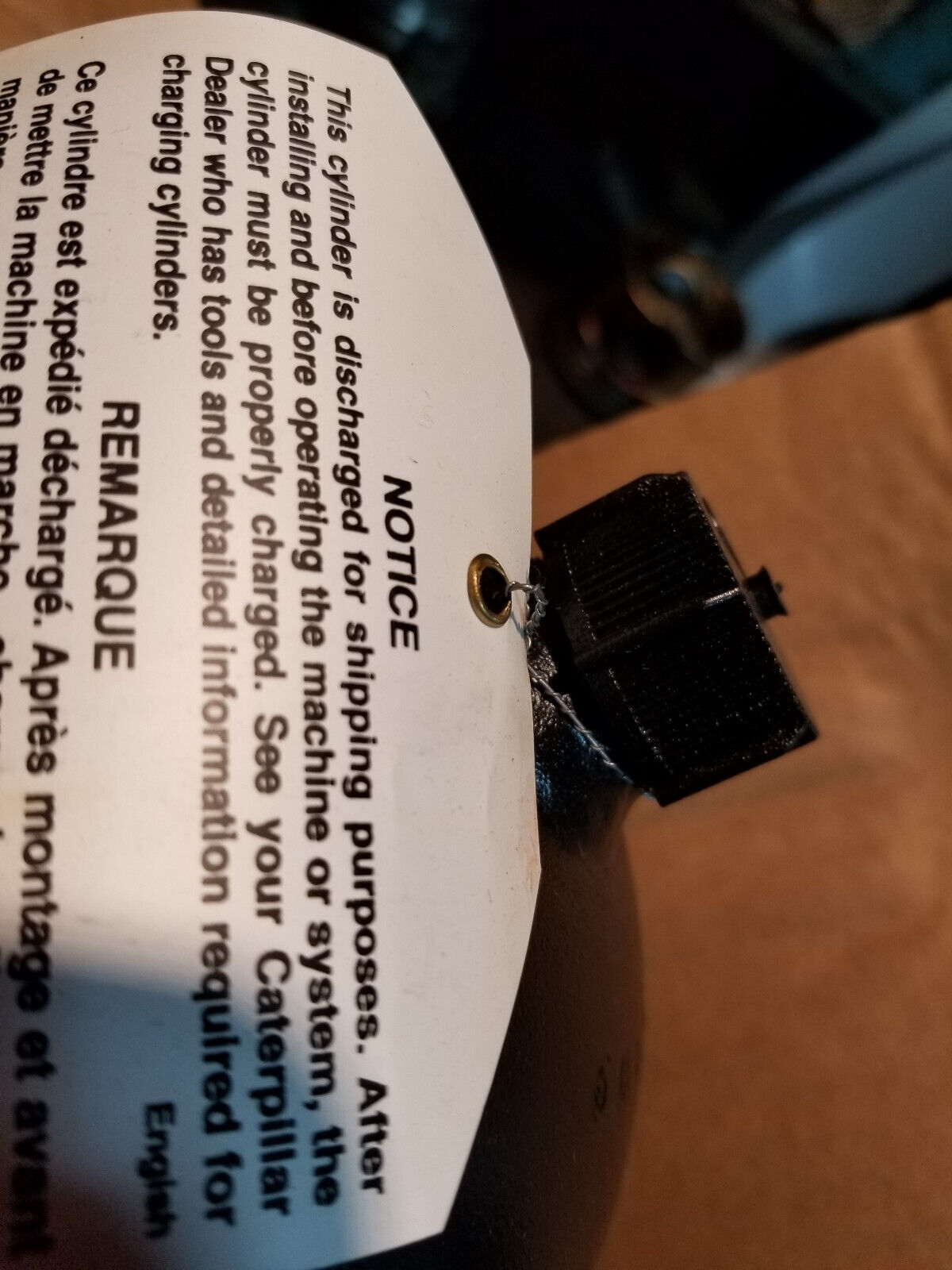 2518266 CATERPILLAR 251-8266 3.45 Liter Compressed Nitrogen Gas Accumulator