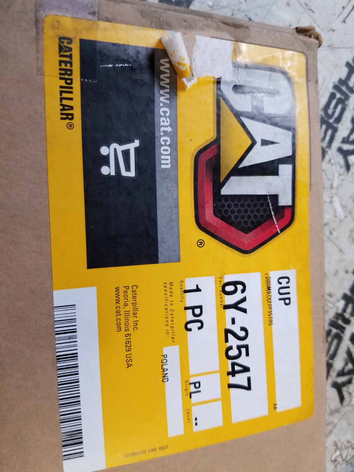 6Y-2547 190.50mm Outer Diameter Bearing Cup 6Y2547