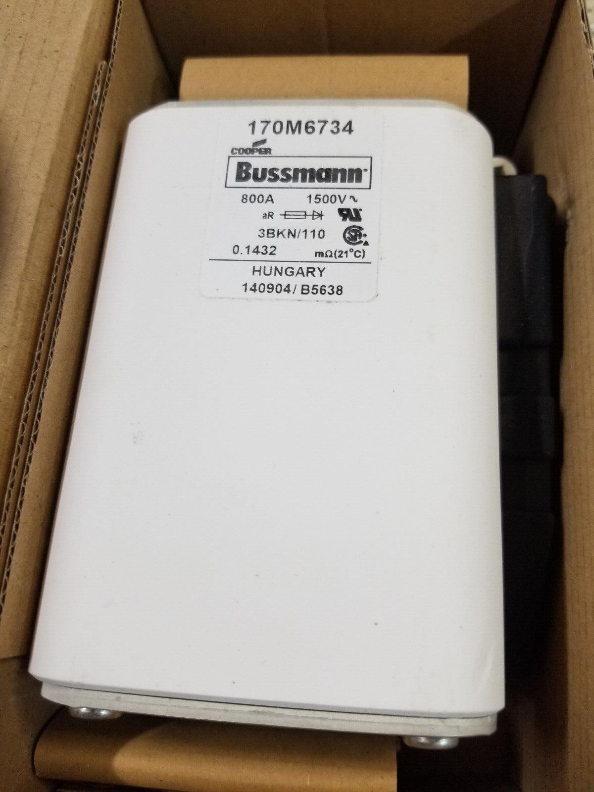 BUSSMANN 170M6734-ABB 800A 1500V 3BKN/110 HIGH SPEED FUSE LINK
