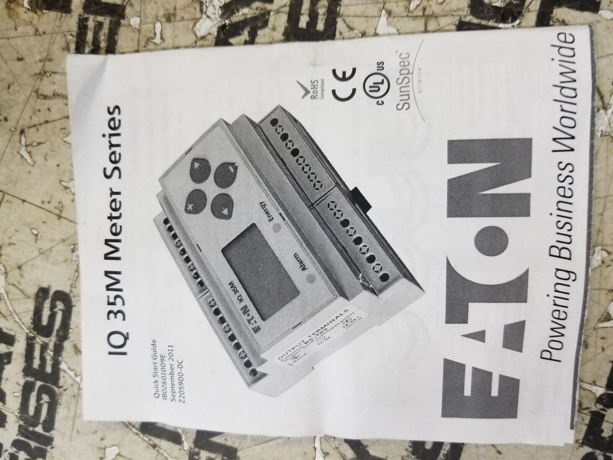 EATON IQ 35M ENERGY METER PULSE OUTPUT ONLY IQ35MA11 65C2002G01