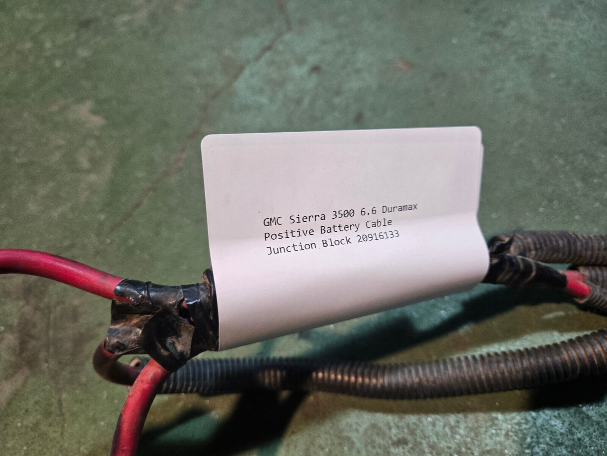 GMC SIERRA 6.6 DURAMAX TURBO LML 20916133 HARNESS