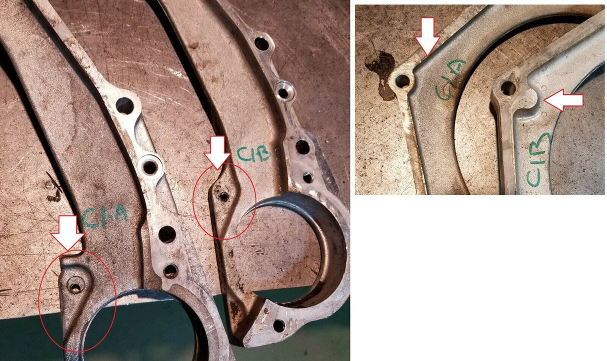 1818265c1-A F250 F350 1999-2002 7.3 IDI Engine to Transmission adapter spacer