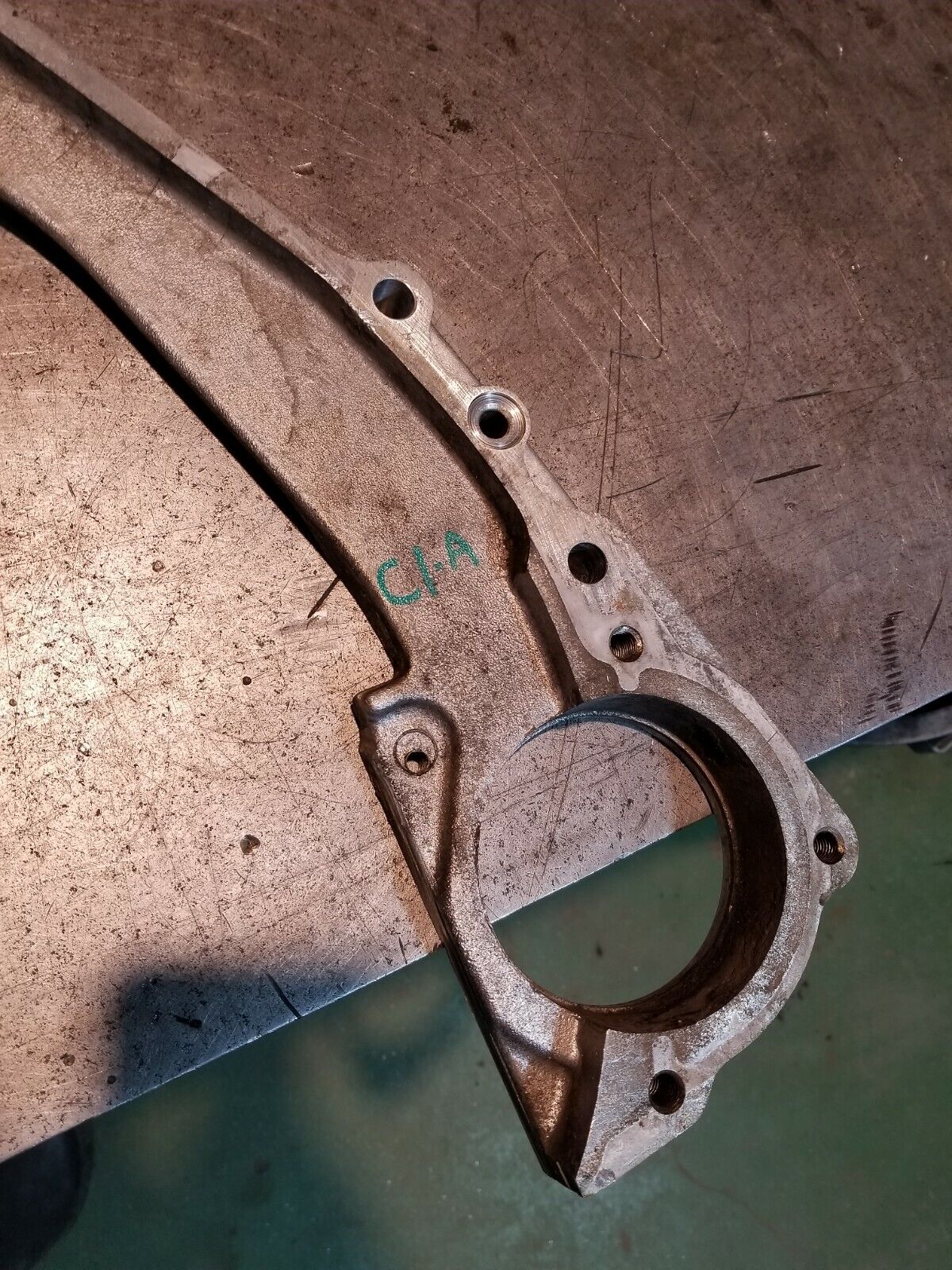 1818265c1-A F250 F350 1999-2002 7.3 IDI Engine to Transmission adapter spacer