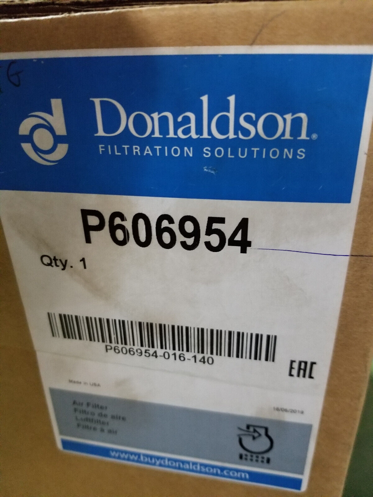 DONALDSON AIR FILTER P606954 606954