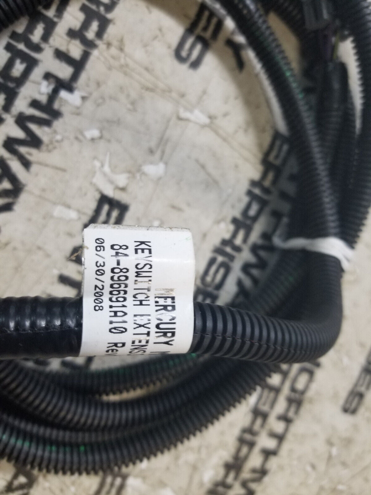 Mercury Quicksilver 84-896691A10 Boat Keyswtich Extension Harness W/Out Crank