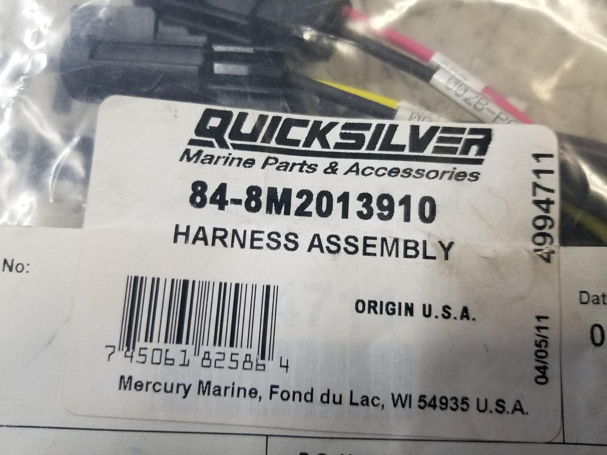 Mercury SmartCraft VesselView 84-8M2013910 Cummins 4994711 Stop Switch Wire Harn