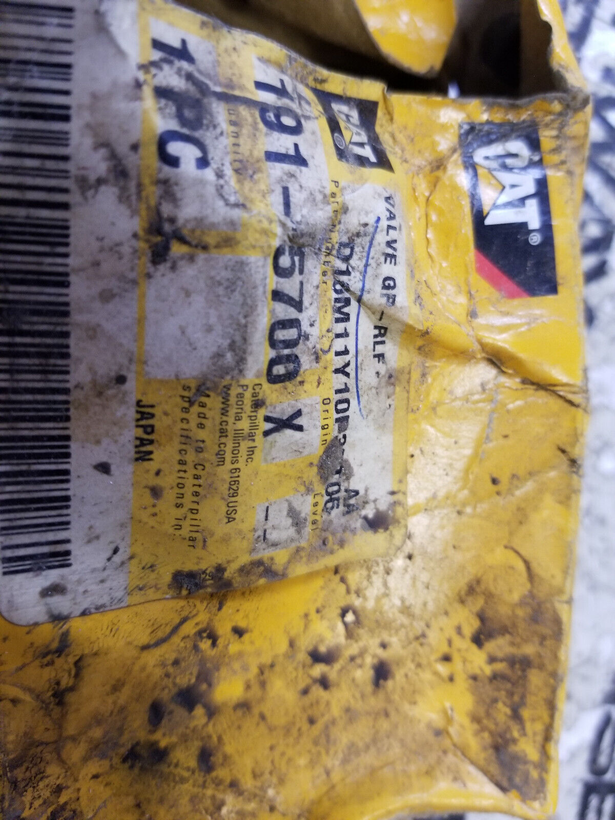 CATERPILLAR 191-5700 Pilot Operated Cartridge Pressure Relief Valve 349 GC 336