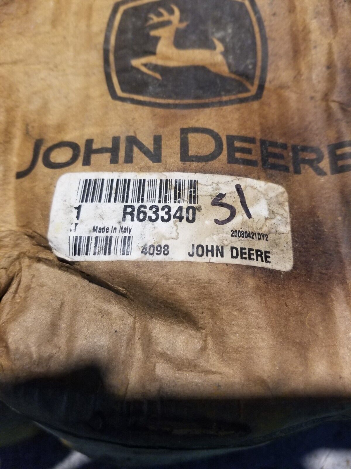 John Deere BEVEL GEAR R63340 REF51