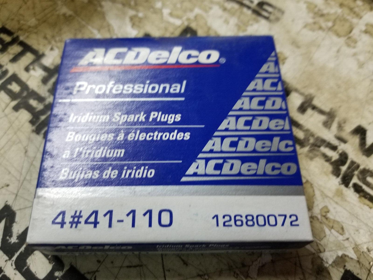 AC DELCO 4#41-110 41-110 SPARK PLUG SET OF 4 PLUGS 12621258