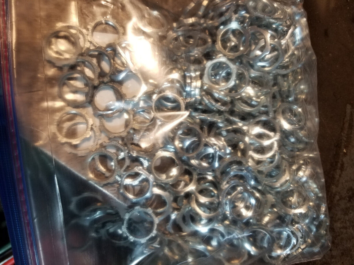 LOT OF 3.6LBS - ROUGHLY (250-300PC) 1/2" STEEL LOCKNUTS