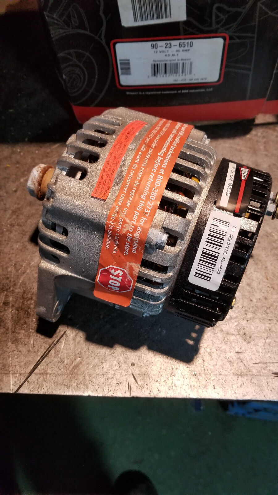 Wilson Hd Rotating Elect 90-23-6510 Aak Series Alternator 12v, 95 Amp